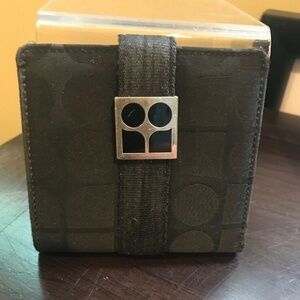 Kate Spade Black Pia Dot Snap Flap Bifold Wallet